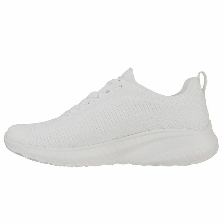 Chaussures de sport pour femme Skechers Bobs Sport Squad Chaos Blanc