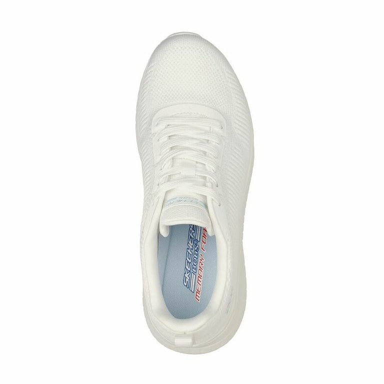 Chaussures de sport pour femme Skechers Bobs Sport Squad Chaos Blanc