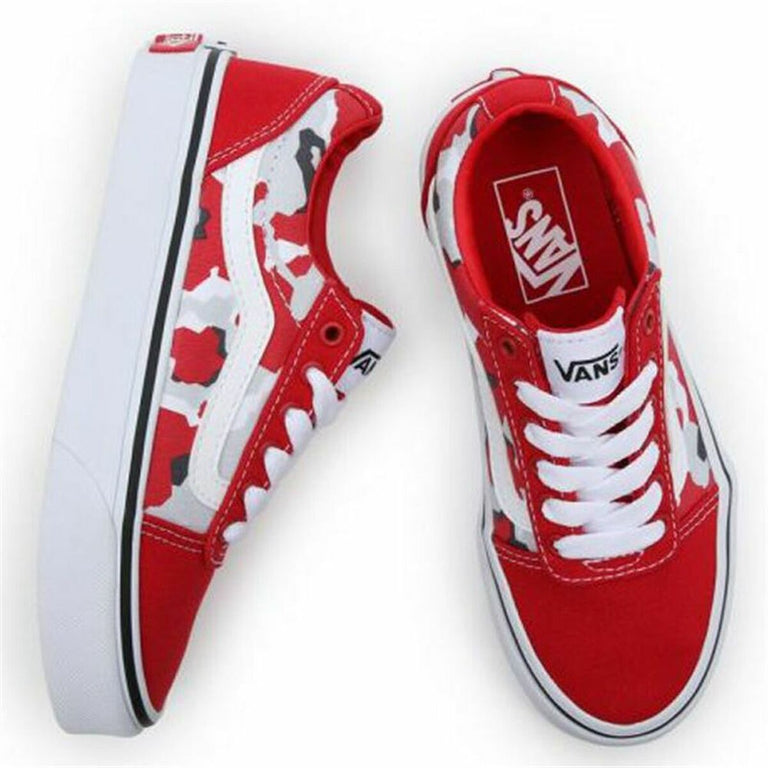 Chaussures de Sport pour Enfants Vans YT Ward Rouge