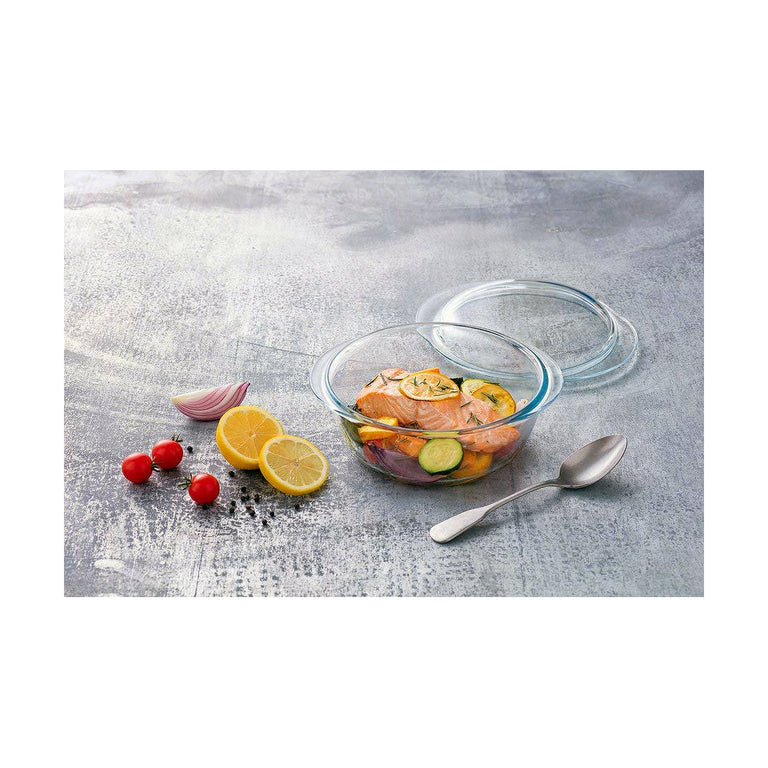 Casserole avec Couvercle Pyrex Transparent verre (2,1 L)