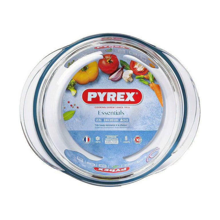 Casserole avec Couvercle Pyrex Transparent verre (2,1 L)