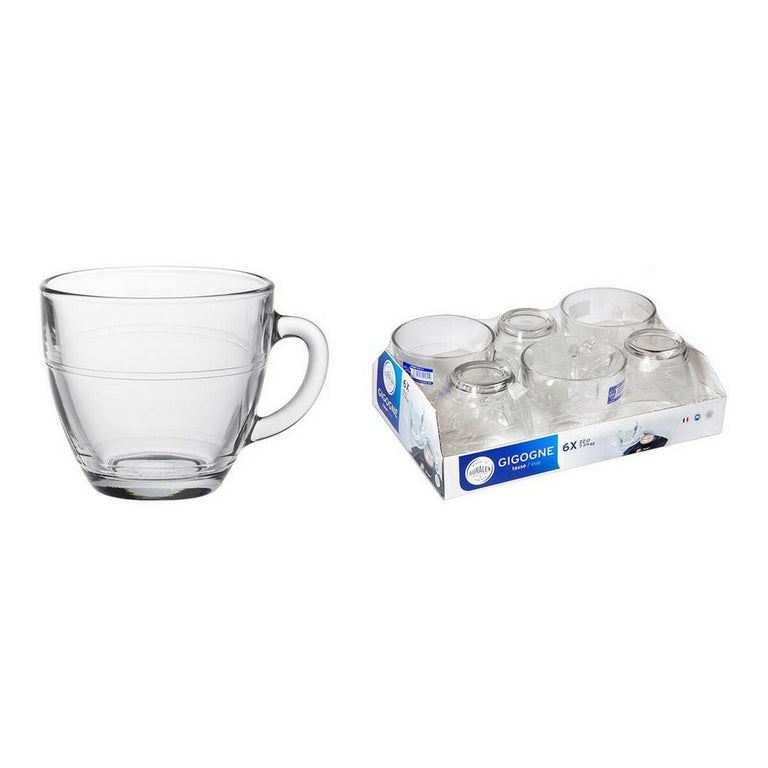 Ensemble de tasses à café Duralex Gigogne (220 ml) (6 uds)