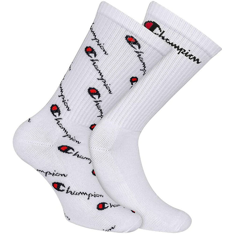 Chaussettes Champion  Crew All Over Mix Blanc