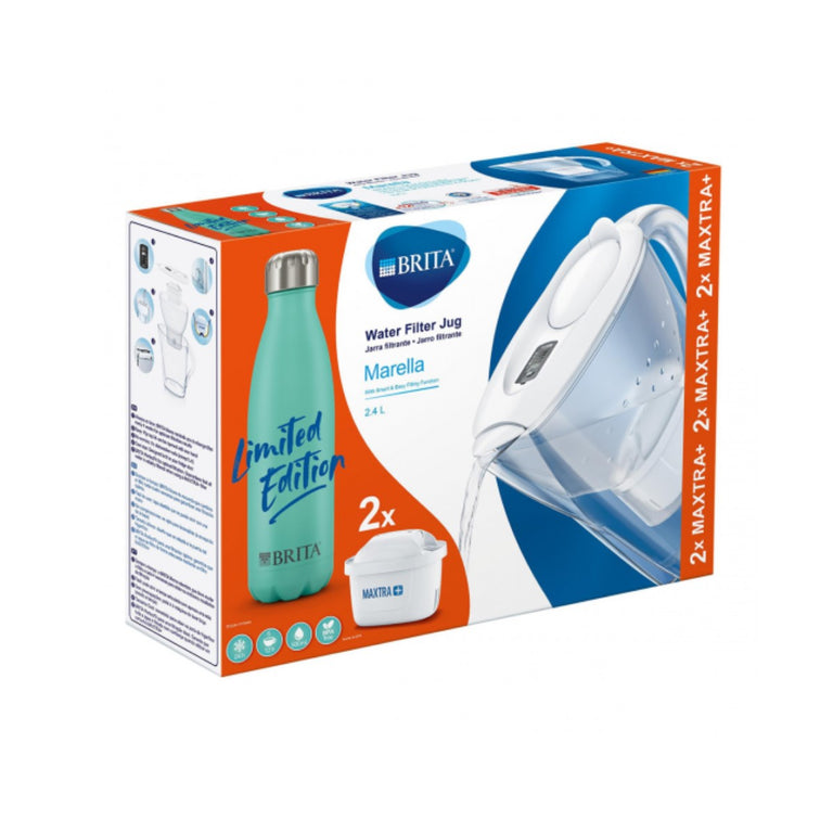Carafe Filtrante Brita 1045131 Acier inoxydable Blanc Plastique