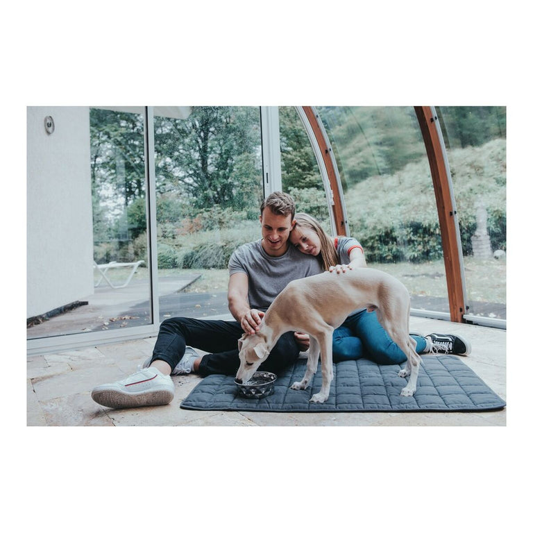 Mangeoire pour chiens Hunter Namy Argenté Acier inoxydable Élégant (23,2 x 27,7 x 8,5 cm)