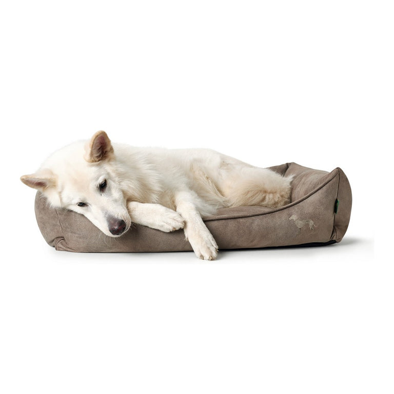 Canapé pour chien Hunter Bologna Cuir synthétoqie Gris (70 x 50 cm)