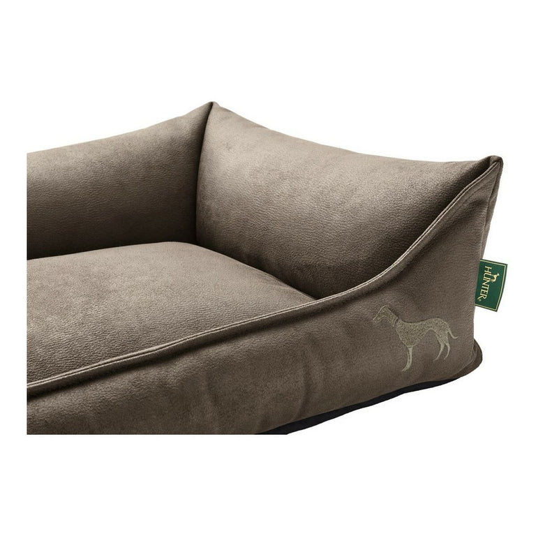 Canapé pour chien Hunter Bologna Cuir synthétoqie Gris (90 x 70 cm)
