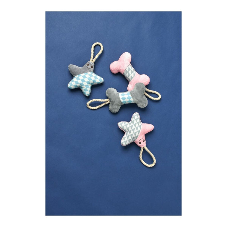 Jouet pour chien Hunter Salima Avec corde Étoile de mer Gris Chiots