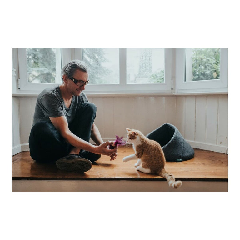 Jouet pour chats Hunter Mala Plumes Rose Ballon (4 cm)