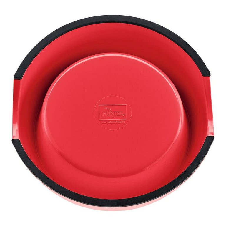 Mangeoire pour chiens Hunter Acier inoxydable Mélamine Rouge (22 x 22 x 11,5 cm)