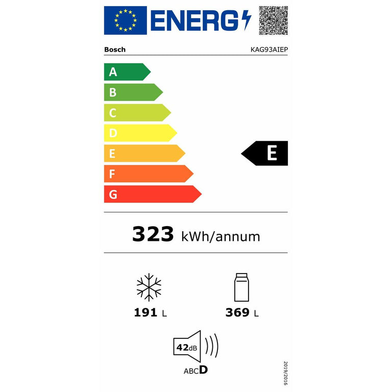 Réfrigérateur américain BOSCH KAG93AIEP Acier