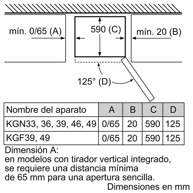 Réfrigérateur Combiné BOSCH KGN36NWEC  Blanc (186 x 60 cm)