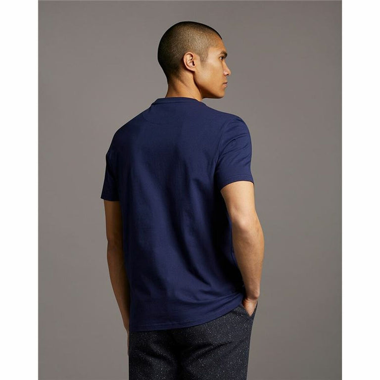 T-shirt à manches courtes homme Lyle & Scott V1-Plain  Blue marine