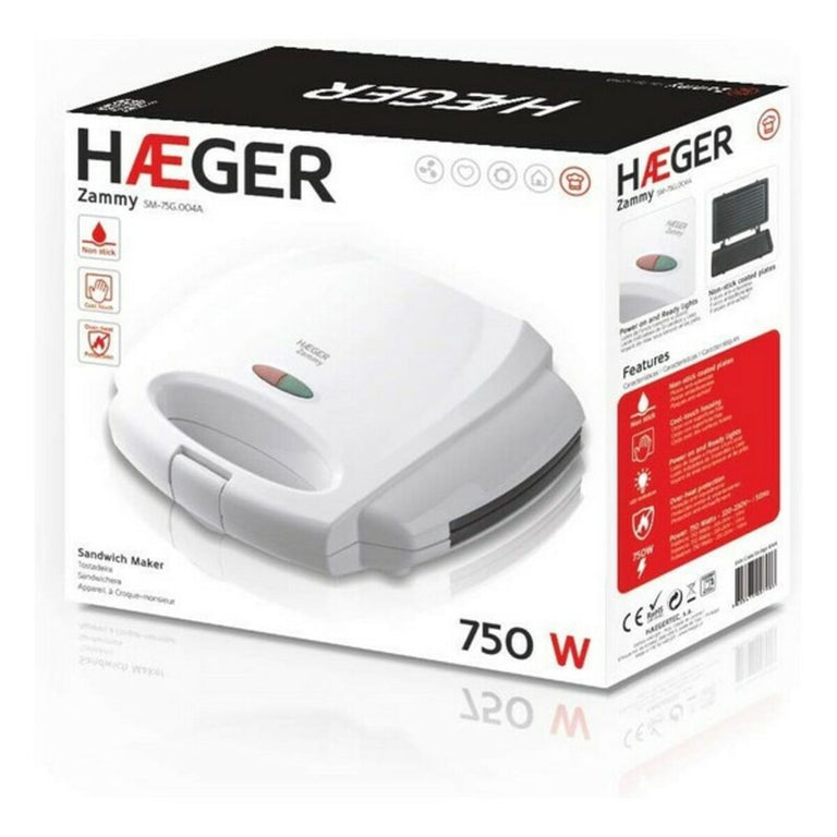 Appareil à Sandwich Gril Haeger Zammy 750W 750 W