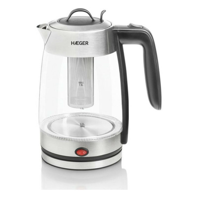 Bouilloire et Théière Haeger EK-22F.020A Acier inoxydable Blanc 2200 W