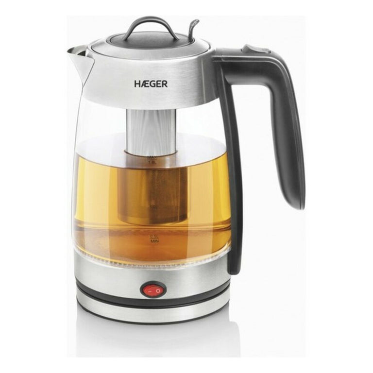 Bouilloire et Théière Haeger EK-22F.020A Acier inoxydable Blanc 2200 W