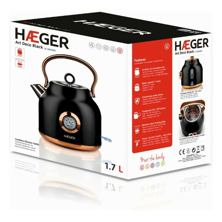 Bouilloire et Théière Haeger EK-22B.024A 2200 W 2200 W 1,7 L (1,7 L)