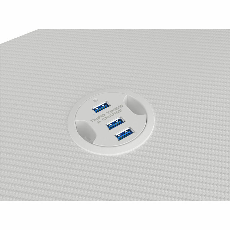 Table Gaming Genesis Holm 320 RGB Blanc Bois MDF