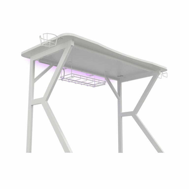 Table Gaming Genesis Holm 320 RGB Blanc Bois MDF