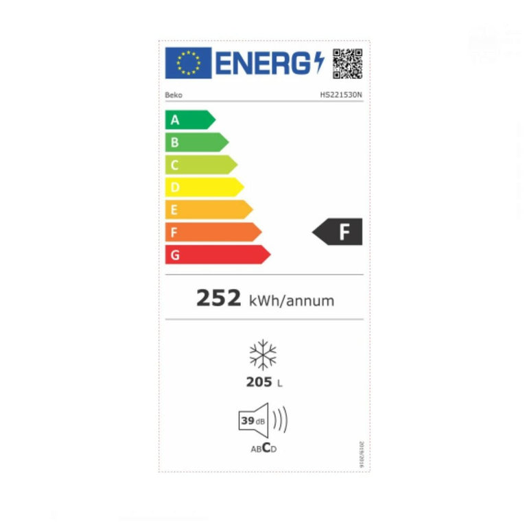 Congélateur BEKO HS221530N 205 L Blanc (91,2 x 75,1 x 72,5 cm)