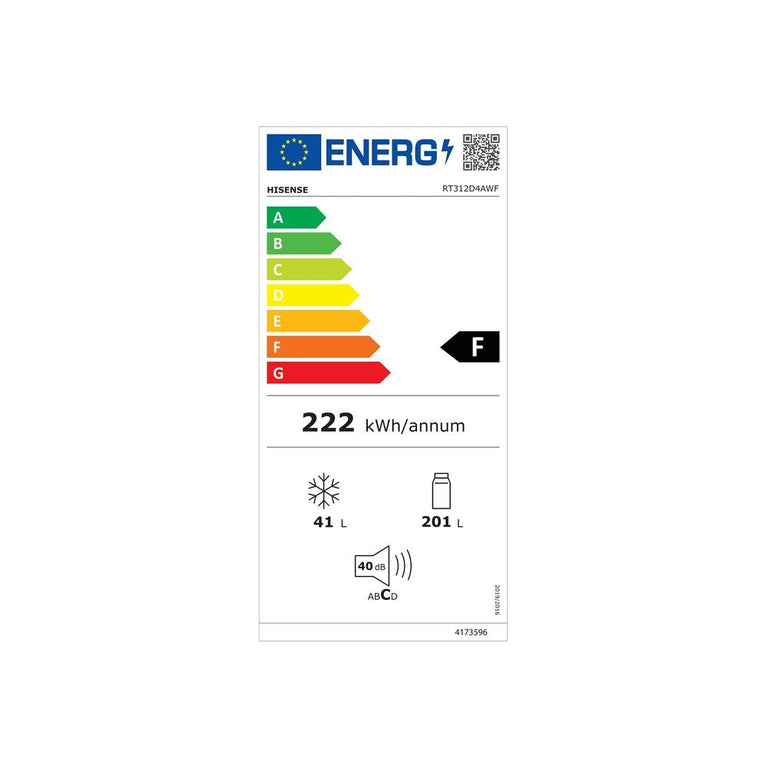 Réfrigérateur Hisense RT267D4AWF  Blanc