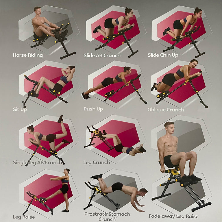 Appareil à Abdominaux 11IN1 Pliable Écran LCD