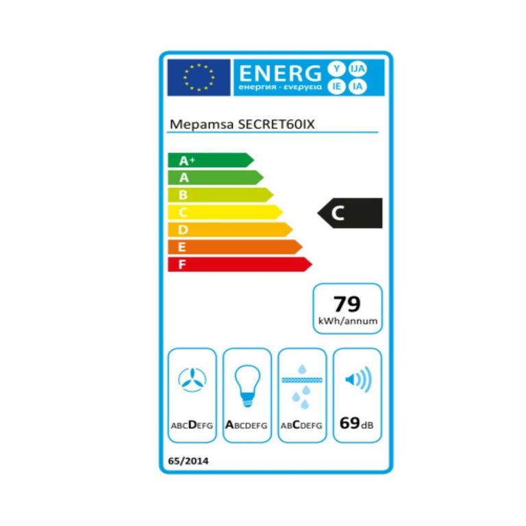 Hotte standard Mepamsa 305.0486.065 60 cm 540 m3/h Acier