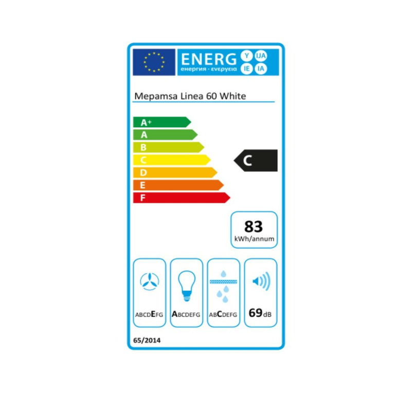 Hotte standard Mepamsa 77440 Blanc 140 W