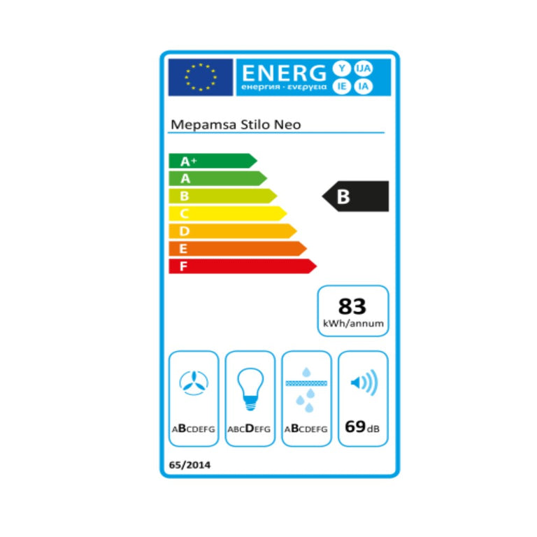 Hotte standard Mepamsa 236235 90 cm 700 m³/h 53 dB B Acier