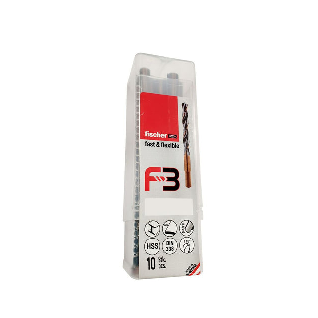 Ensemble de forets Fischer 614125 Métal 10 Unités