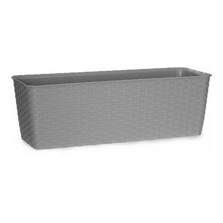 Jardinière auto-arrosante Stefanplast 3872950 Gris Plastique 18 x 16 x 49 cm
