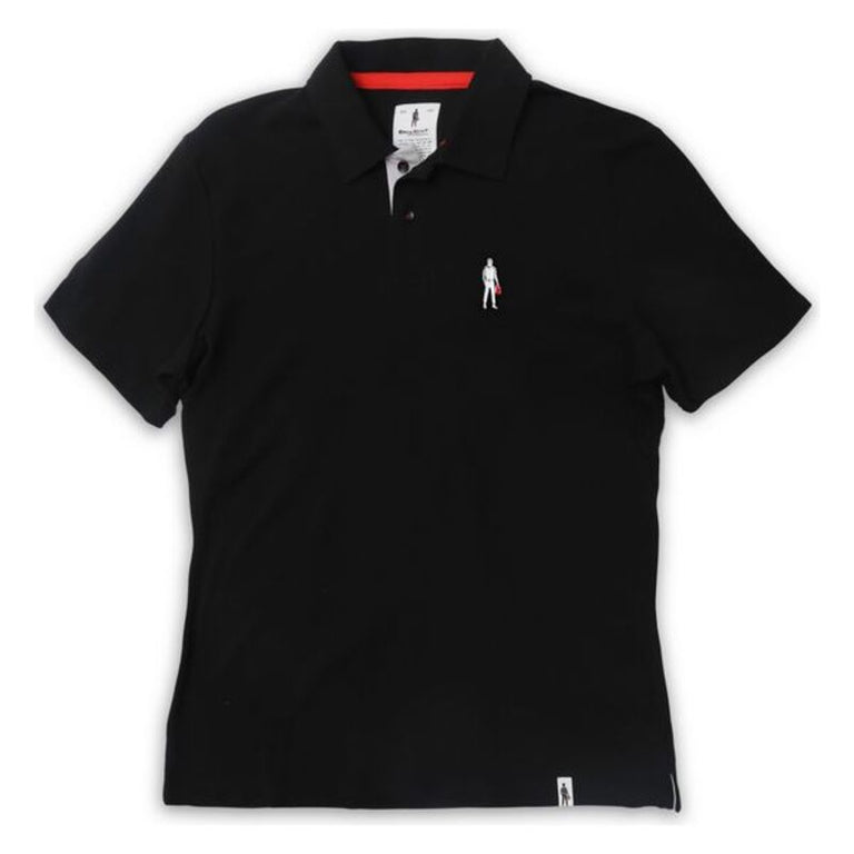 Polo à manches courtes homme OMP Racing Spirit Noir
