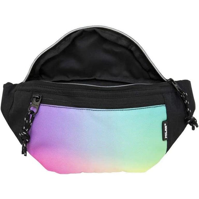 Sac banane Milan Sunset Noir (30 x 15 x 8,5 cm)