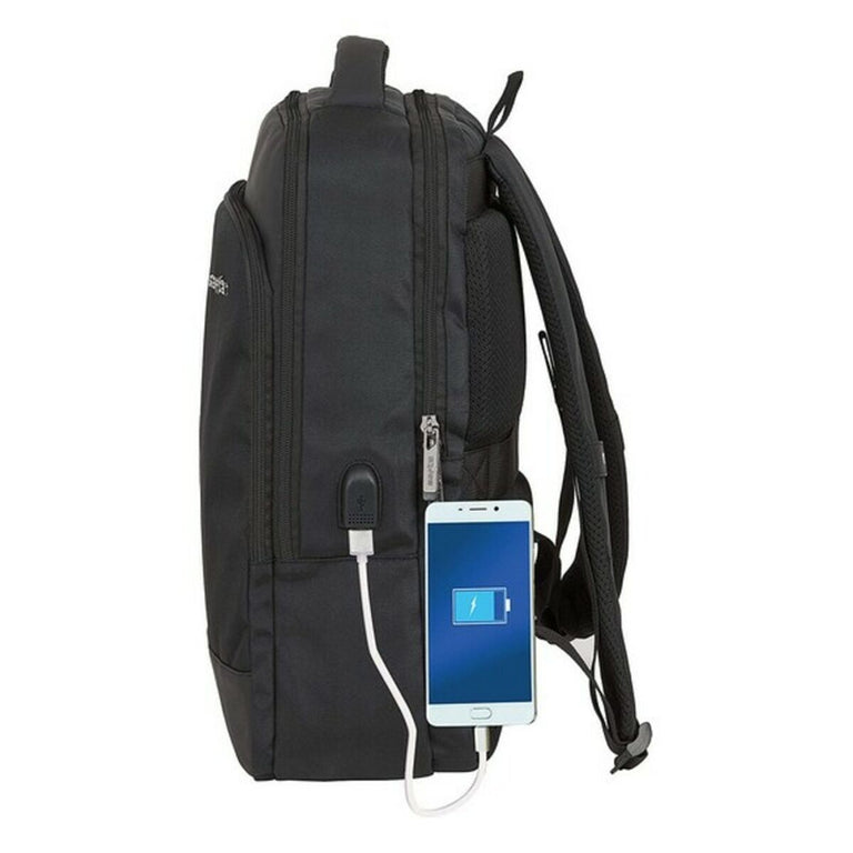 Sac à Dos pour Portable et Tablette avec Sortie USB Safta Business