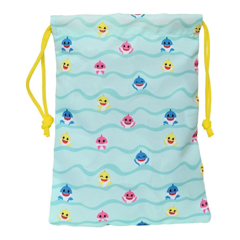 Sac à goûter Baby Shark Beach Day Jaune Bleu clair (20 x 25 x 2 cm)