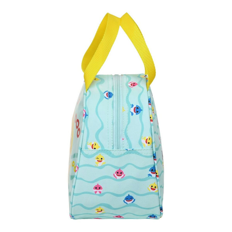 Sac glacière goûter Baby Shark Beach Day Jaune Bleu clair (19 x 22 x 14 cm)