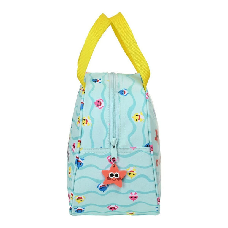 Sac glacière goûter Baby Shark Beach Day Jaune Bleu clair (19 x 22 x 14 cm)