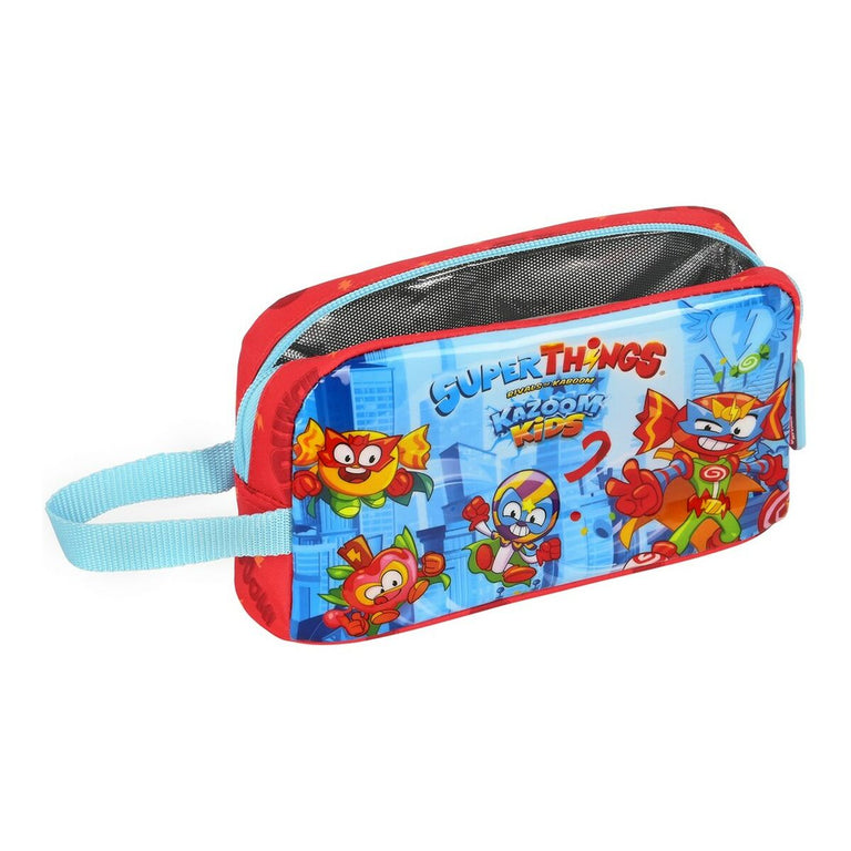 Sac glacière goûter SuperThings Kazoom Kids Rouge Bleu clair (21.5 x 12 x 6.5 cm)