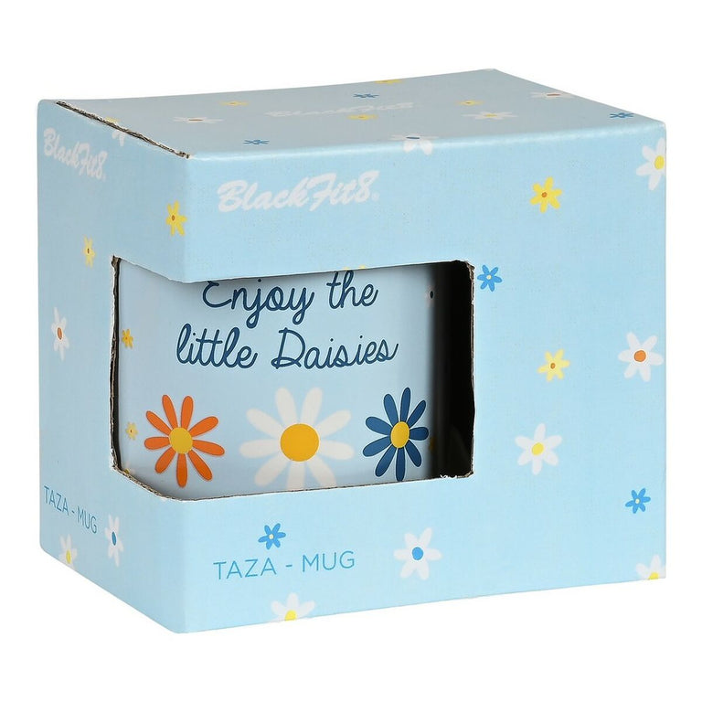 Tasse mug BlackFit8 Daisies Céramique Bleu clair (350 ml)