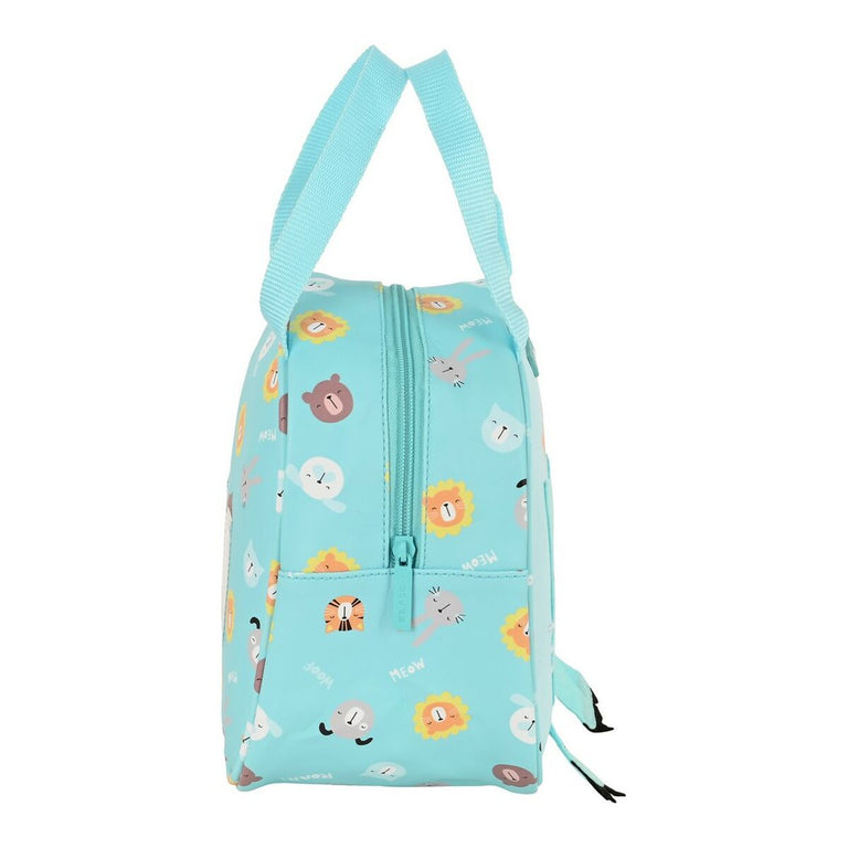 Sac glacière goûter Safta Cat Turquoise (19 x 22 x 14 cm)