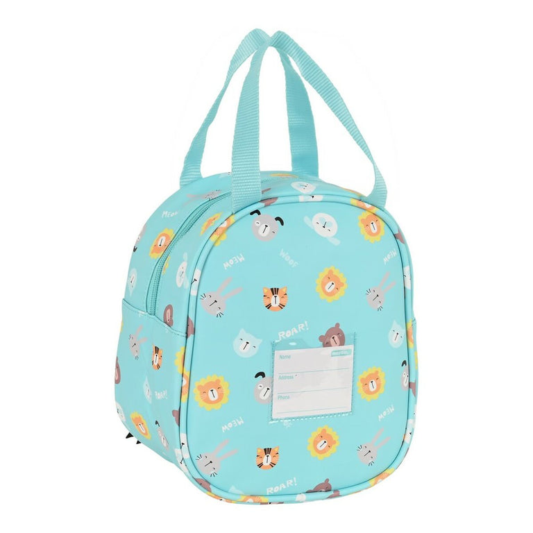 Sac glacière goûter Safta Cat Turquoise (19 x 22 x 14 cm)
