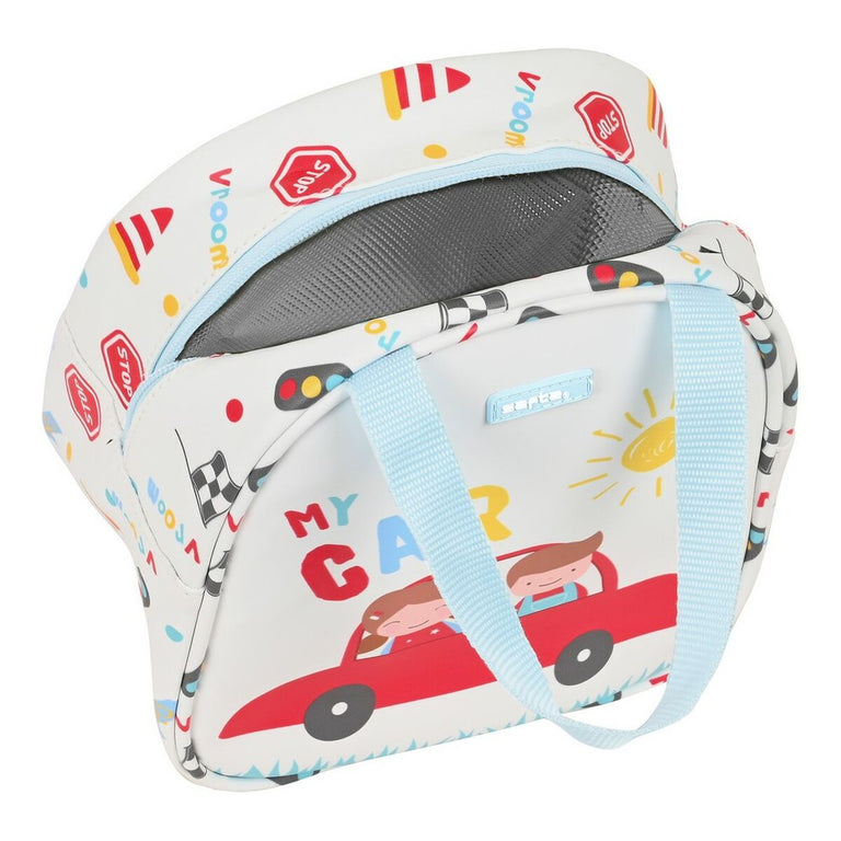 Sac glacière goûter Safta My car Blanc Multicouleur (19 x 22 x 14 cm)