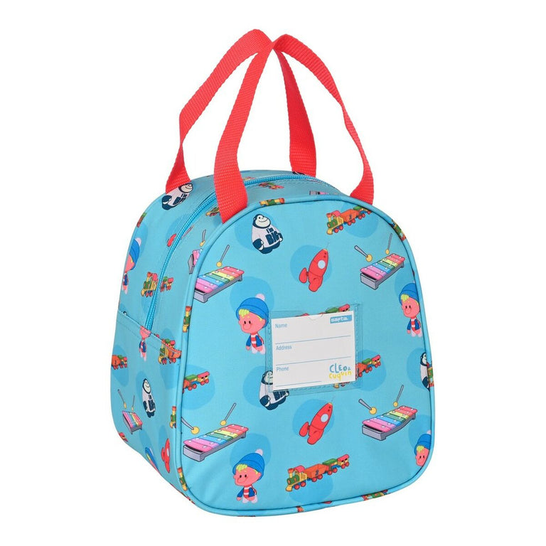 Sac glacière goûter Cleo & Cuquin Good Night Bleu (19 x 22 x 14 cm)