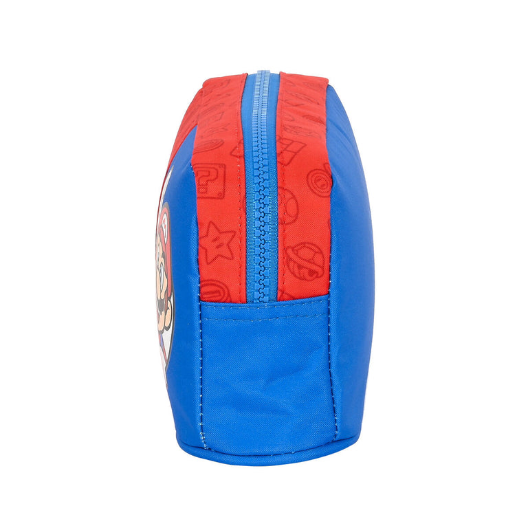 Sac glacière goûter Super Mario Rouge Bleu (21.5 x 12 x 6.5 cm)