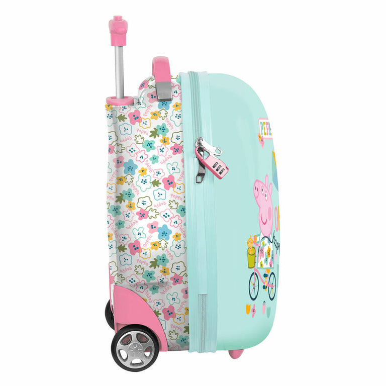 Trolley de Cabine Peppa Pig Cosy Corner Bleu clair 16'' (28 x 43 x 23 cm)