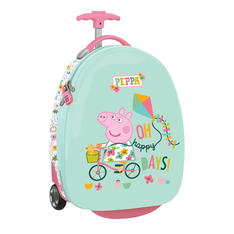 Trolley de Cabine Peppa Pig Cosy Corner Bleu clair 16'' (28 x 43 x 23 cm)