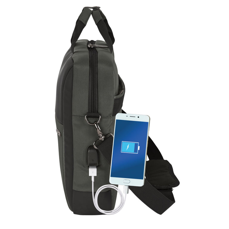 Mallette pour Portable et Tablette Safta Business Gris (41 x 33 x 9 cm)