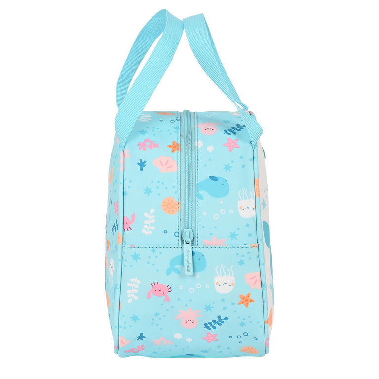 Sac glacière goûter Safta Ballenita Blanc Bleu clair (19 x 22 x 14 cm)