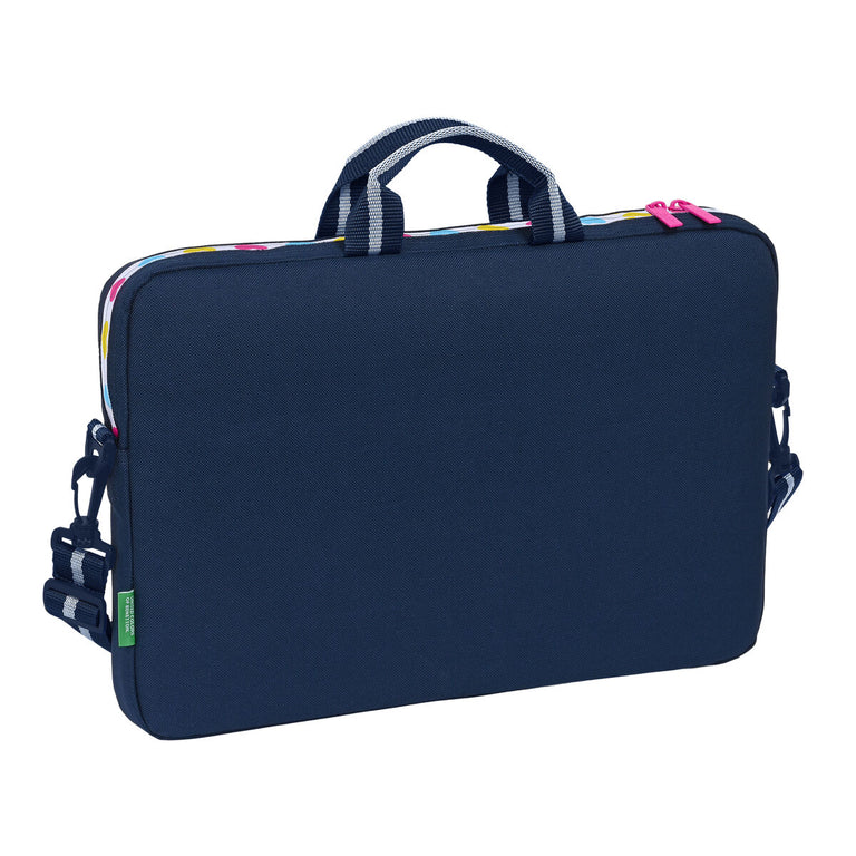 Housse pour ordinateur portable Benetton Love Blue marine (40 x 27 x 4 cm)
