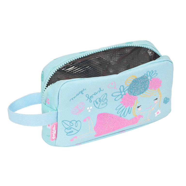 Sac glacière goûter Glow Lab Cute doll 21.5 x 12 x 6.5 cm Bleu clair